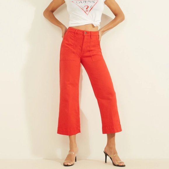 GUESS Women's Cropped Straight-Leg Jeans - Picture 3 of 15